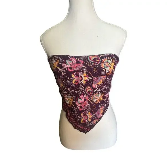 Free People One Bandana Scarf Top Size M Fits  Small - Picture 3 of 9